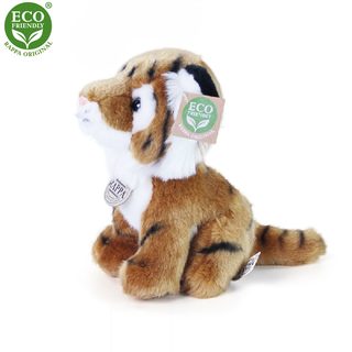 Plyšový tygr sedící 18 cm