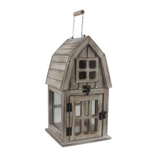 Domeček lucerna dřevěná D7075/A - 35 cm