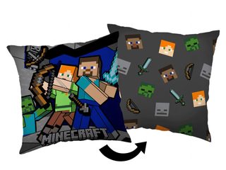 Polštářek Minecraft Survival Mode 40x40 cm
