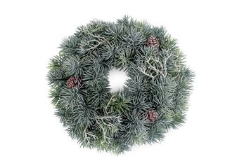 Umělý vánoční věnec s šiškami Ø30 cm