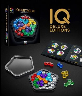 MINDOK Hlavolamová hra SMART GAMES IQ Deluxe-Pentagon 120 rébusů