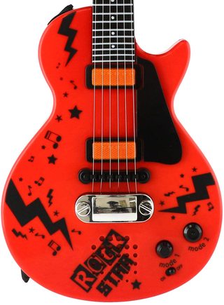 Kytara dětská rocková elektrická na baterie Světlo Zvuk