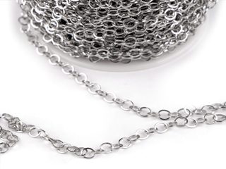 Řetízek z nerezové oceli 3,8 mm metráž