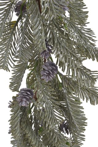 Girlanda jehličí se šiškami 120 cm - zelená