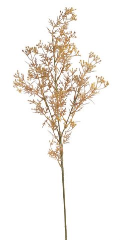 Umělá větvička broom bloom 76 cm - žlutohnědá