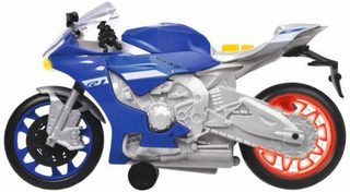 DICKIE Motocykl Yamaha R1 Wheelie Raiders 26cm na baterie Světlo Zvuk