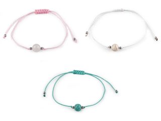 Náramek shamballa minerální korálek