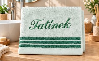 Froté ručník kolekce Léga s výšivkou Tatínek Zelená G/552