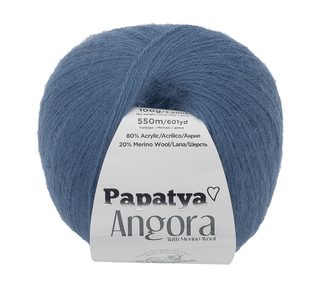 Příze ANGORA MERINO Modrá 5680 100 g, 550 m