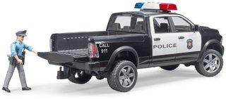 Bruder policejní Dodge RAM 2500 s figurkou (baterie, světlo, zvuk) 02505