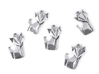 Přívěsek origami liška, jeřáb 10 kusů