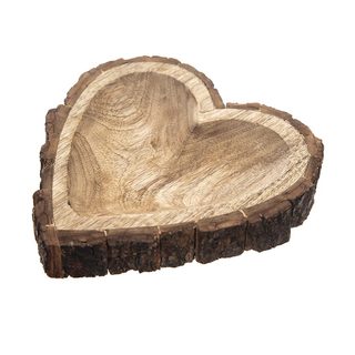Tác mango/kůra srdce O0521 - 22 x 22 x 3 cm