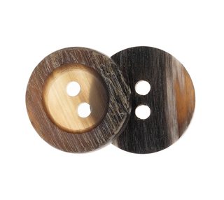 Knoflík - sada 6 ks Hnědá 341766