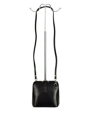 Kožená malá dámská crossbody kabelka červená KK-1702