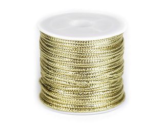 Dutinka s lurexem šíře 2 mm plochá návin 30 metrů