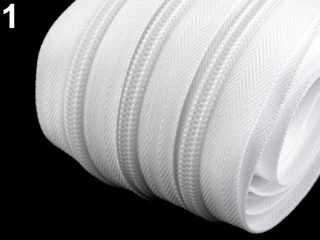 Spirálový zip v metráži No. 5 (šířka spirály 5 mm) METRÁŽ