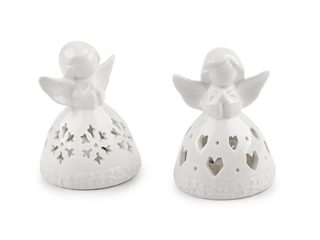 Porcelánový anděl svítící