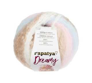 Příze PAPATYA DREAMY Růžová,Modrá,Bílá 01 100g / 240 m
