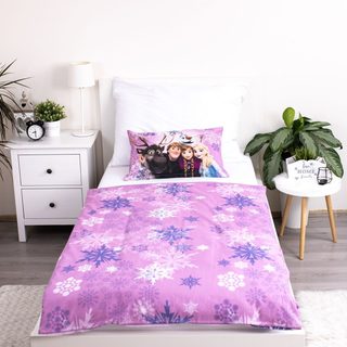 Povlečení Ledové Království Purple 05 Bavlna, 140/200, 70/90 cm
