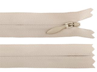 Spirálový zip skrytý YKK No 4 délka 25 cm