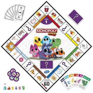 HASBRO Hra MONOPOLY Junior 2v1 CZ