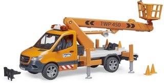 Bruder MB Sprinter s montážní plošinou (baterie, světlo, zvuk) 02679