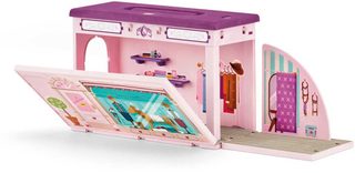 Schleich butik pro koně (koník, 2 figurky + doplňky)