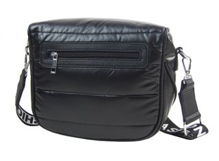 Moderní dámská crossbody kabelka / ledvinka metalická zelená
