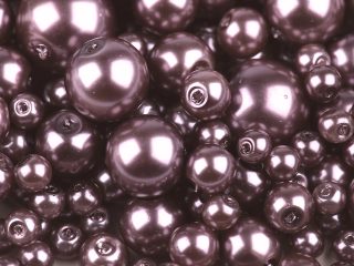 Skleněné voskové perly mix velikostí Ø4-12 mm 50g