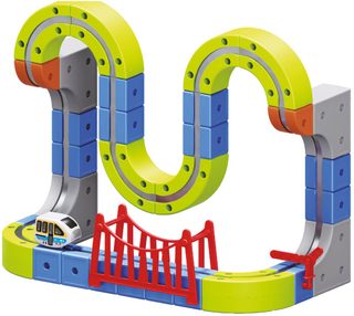 ALBI Vláček elektrický magnetická stavebnice 97 dílků vláčkodráha USB