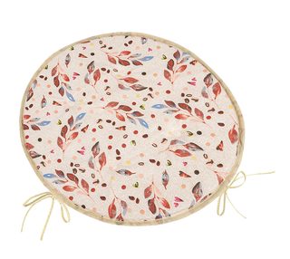 Sedák BERTA kulatý hladký Hnědá,Béžová 79/607 průměr 40 cm