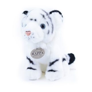 Plyšový tygr bílý sedící 18 cm