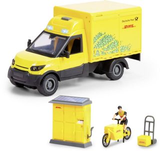 Dickie dodávka DHL s figurkou (světlo, zvuk, baterie)