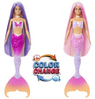 Barbie Malibu mořská panna (mění barvu, Dotek kouzla)
