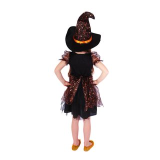 Dětský kostým čarodějnice/Halloween hvězdička (M) EKO