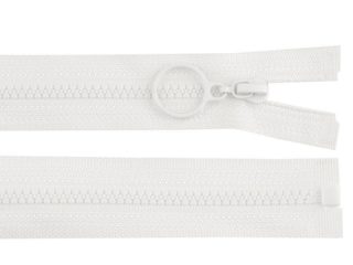 Kostěný zip 4 mm dělitelný s kroužkem délka 60 cm