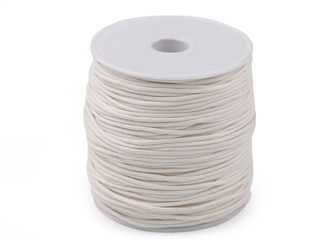 Šňůra bavlněná Ø1,5-2 mm voskovaná návin 80 metrů