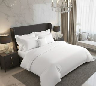 Saténové povlečení LUXURY COLLECTION bílé