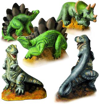 Sádroví dinosauři kreativní set k odlévání z gumové formy