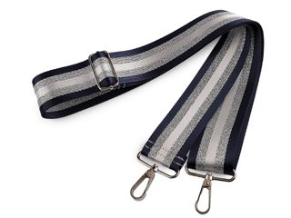 Textilní ucho / popruh na tašku s karabinami délka 79-142 cm