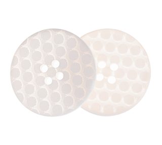 Knoflík - sada 3 ks Bílá,Béžová 349889A