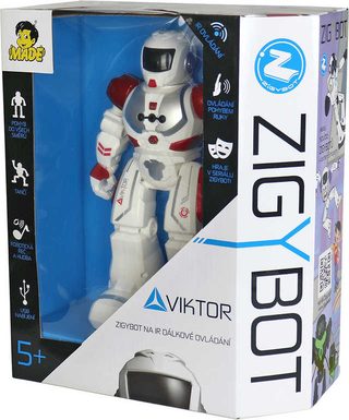 Interaktivní robot Viktor 26 cm (21 funkcí, CZ, světlo, zvuk, baterie)