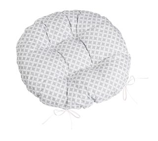Sedák Adéla prošívaný kulatý Šedá,Bílá 62/905 průměr 40 cm