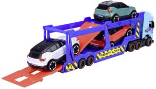DICKIE Autotransportér Volvo FH16 + 3 auta na baterie Světlo Zvuk