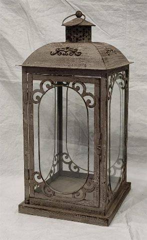 Kovová lucerna K4576/B - 21.5 × 21.5 × 47.5 cm