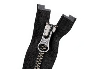 Zip kovový YKK No 5 dělitelný 2 jezdce / dvoucestný 60 cm na kožené bundy