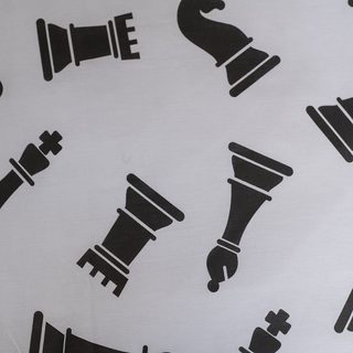 JERRY FABRICS Povlečení Šachy Bavlna, 140/200, 70/90 cm