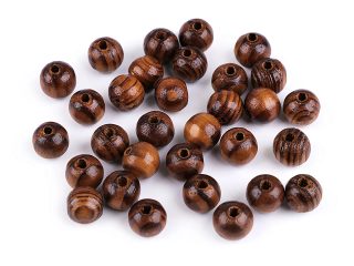 Dřevěné korálky Strip Ø10 mm 10 g