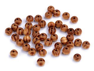 Dřevěné korálky Strip Ø6 mm 10g