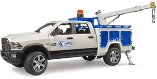 BRUDER 02509 Auto RAM 2500 servisní vůz s otočným ramenem a majákem